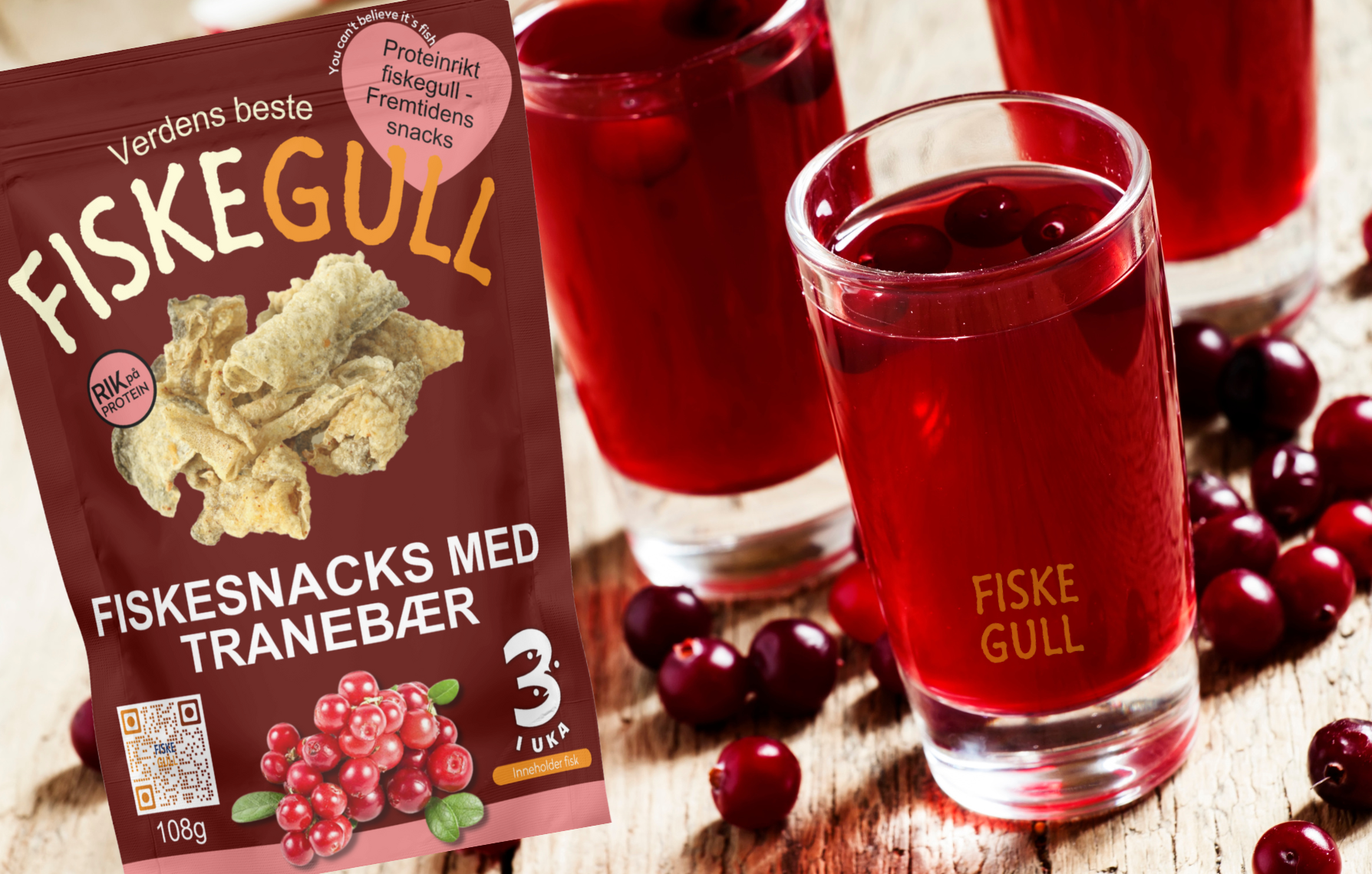 Fish Snacks with Cranberries