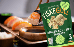 Fischsnacks mit Wasabi