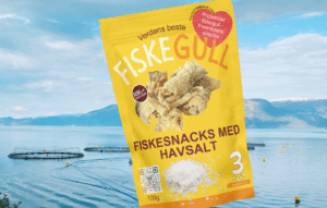Fish snacks with sea salt